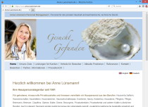 Bildschirmfoto Webseite Anne Lünsmann | Vermittlung von Hauspersonal