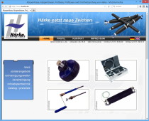 Bildschirmfoto Webseite Härke GmbH & Co. KG