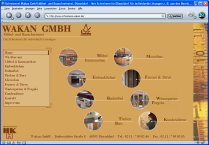 Bildschirmfoto Webseite Schreinerei Wakan GmbH
